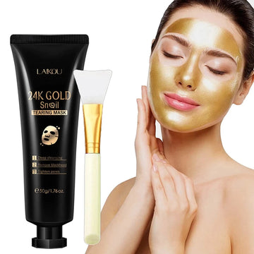 24K Gold Korean Snail Collagen Peel Off Mask